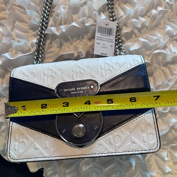 HENRI BENDEL • Warren Street Micro Body Bag • White Navy • - Picture 11 of 15